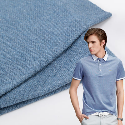Multicolor polo shirt katoenen weefsel 40S dicht geweven garen gekleurd pique stof
