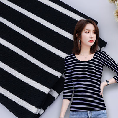 Goede prijs. Gribbeerde katoenen vergrendelingsstof Dubbelgarens 32S Antibacteriële streep materiaal online