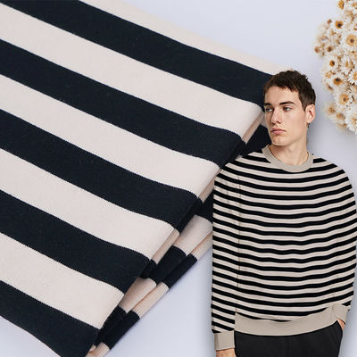 Zweet Absorberend Katoen Frans Terry Fabric Striped Knitted Cloth voor Hoodie