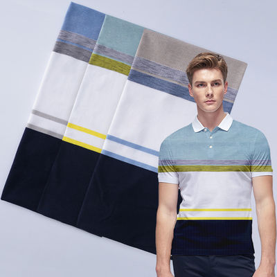 Stretch Multicolor gestreepte stof
