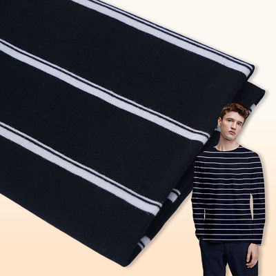 Duurzaam garen puur katoen en adembenemend absorberend gestreepte stof voor sportkleding