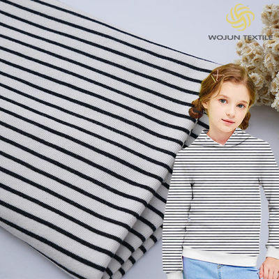Stijlvol en comfortabel en royaal en gemakkelijk gestreepte katoenen stof voor hoodie
