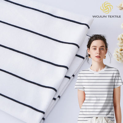 Goede prijs. Plain Jersey 175gm gestreepte gebreide katoenen stof voor casual wear online