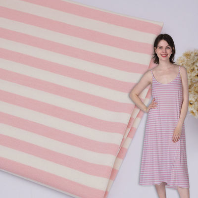 Goede prijs. Plain Jersey 175gm gestreepte gebreide katoenen stof voor casual wear online