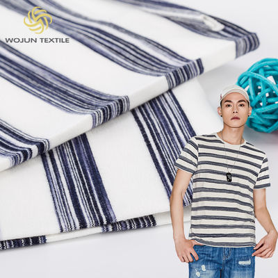 Goede prijs. Gezonde en milieuvriendelijke pure katoenen gestreepte stof voor T-shirts online