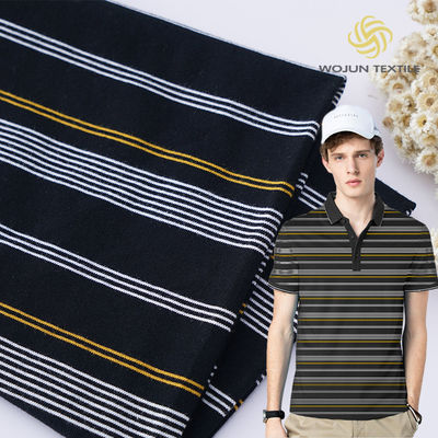 Gezonde en zachte goede textuur katoenen gestreepte stof voor T-shirt