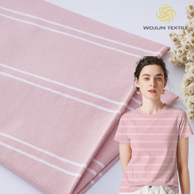 Goede prijs. Gezonde en huidvriendelijke zachte katoenen gestreepte stof voor T-shirts online