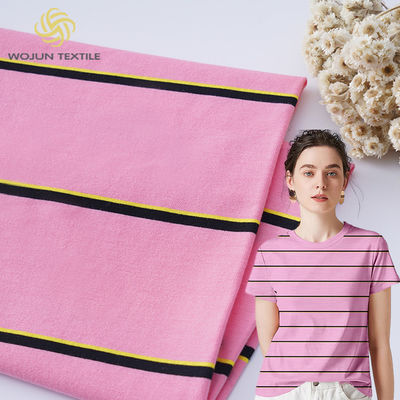 Goede prijs. Zacht en stijlvol milieuvriendelijk en van hoge kwaliteit gestreepte katoenen stof voor T-shirt online