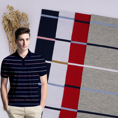 Comfortabel goede textuur Modieus gestreepte stof voor polo shirt