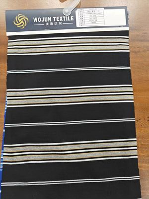 Comfortabel en ademend duurzaam gestreepte stof voor T-shirt