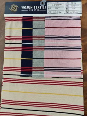 Adembenemend en hardnekkig zweet-absorberend gestreepte gebreide stof voor polo shirt