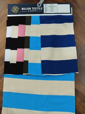 Aandachtig klassiek comfortabel gestreepte gebreide stof voor polo shirt