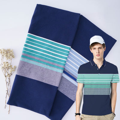 Goede prijs. 21S ademend gezondheids- en veiligheidsmateriaal en uniek gestreepte gebreide stof voor polohemden online