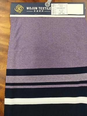 Gemakkelijke en ademende natuurlijke textuur Flexibel gestreept materiaal Stof voor polo shirt