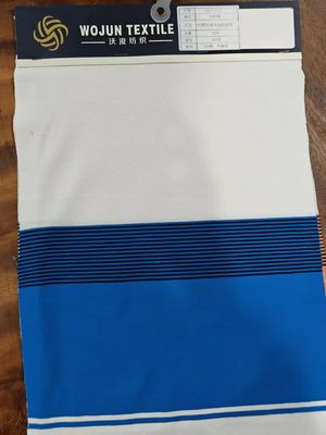 Huidvriendelijk gezond en zweet-absorberend gestreepte gebreide stof voor polo-shirt