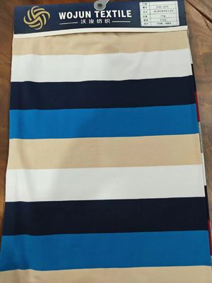Goede prijs. Soepel en milieuvriendelijk Goedkwaliteit gestreepte gebreide stof voor T-shirt online