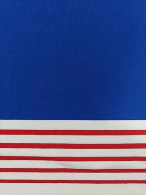 Goede prijs. Zachte en vocht-absorberende en huidvriendelijke gestreepte breistof voor T-shirts online