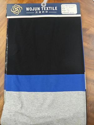 Goede prijs. Adembare en zweet-absorberende katoen gewone Jersey gestreepte gebreide stof voor kleding online