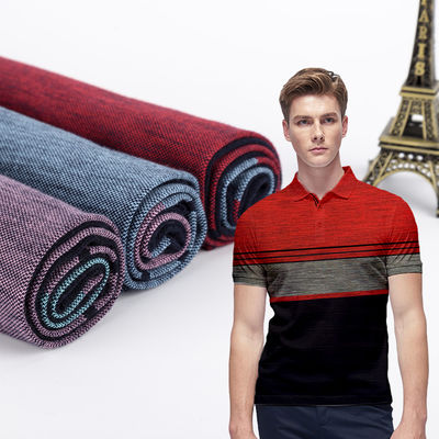 Adembare en zweet-absorberende katoen gewone Jersey gestreepte gebreide stof voor kleding