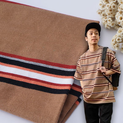 Goede prijs. Huidvriendelijk en ademend vochtopvangend gestreepte gebreide weefsel voor casual wear online