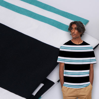 Huidvriendelijk en flexibel Comfortabel geschikt gestreepte gebreide stof voor T-shirt
