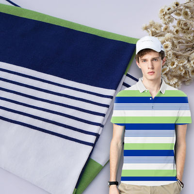 Zacht en comfortabel, gemakkelijk te verzorgen, hygroscopisch gestreepte breiweefsel voor casual wear