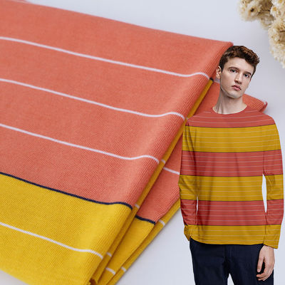 Vocht afzuigend en gezond en ademend gestreepte breiweefsel voor casual wear