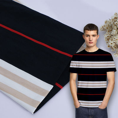 Ademend en gezond, glad, comfortabel, gestreepte stof voor casual wear