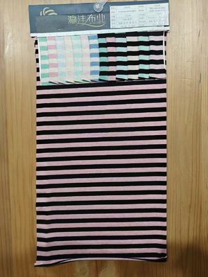 Modieus en duurzaam elastisch glad gestreepte stof voor T-shirts