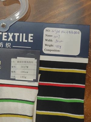 Zweet absorberend Comfortabel en glad gestreepte gebreide stof voor polo shirt