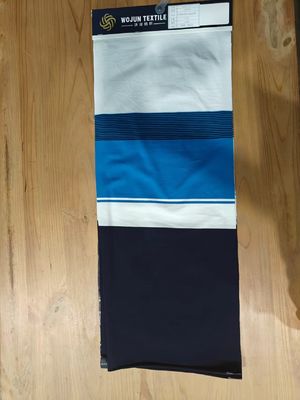 Goede prijs. Aardstof en natuurlijke katoen voel zacht gestreepte gebreide stof voor casual wear online