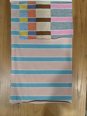 Stof van ademend, duurzaam gestreept materiaal voor T-shirts