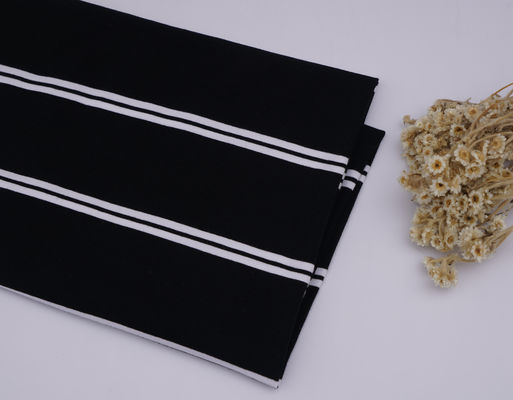 Klassiek en duurzaam elastisch zweet-absorberend gestreept materiaal stof voor polo shirt