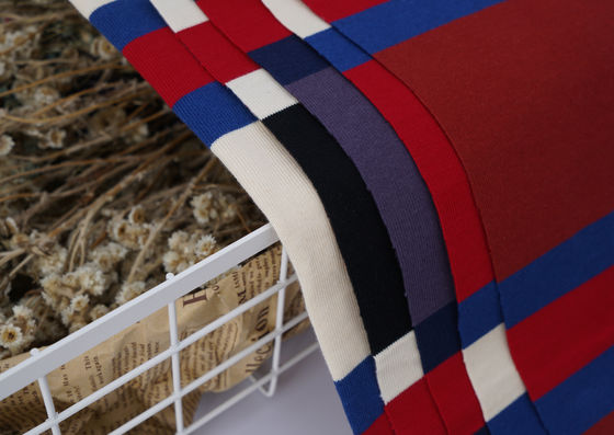 milieuvriendelijk duurzaam zweet-absorberend gestreepte stof voor casual wear