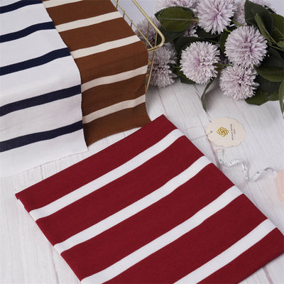 Goede prijs. Zacht slijtvast zweetabsorberend gestreepte gebreide stof voor polohemden online