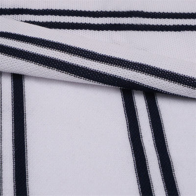 Ademend en comfortabel en huidvriendelijk gestreepte gebreide stof voor polo shirt