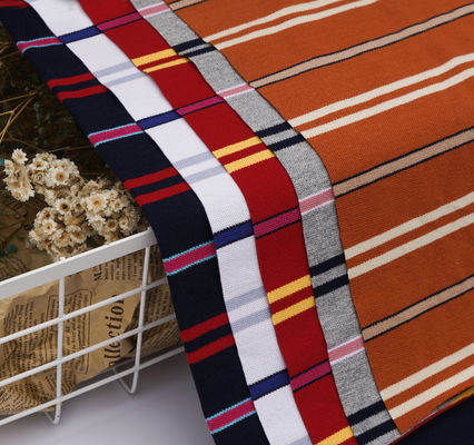 Goede prijs. Stijf en helder, goede textuur en puur katoenen gestreepte breiwerk voor polohemden. online