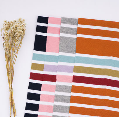 Goede prijs. Gezond, comfortabel en ademend gestreepte gebreide stof voor T-shirt online