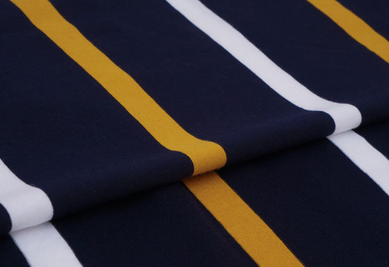 Goede prijs. Hoogwaardige en ademende en comfortabele gestreepte gebreide stof voor polo shirt online