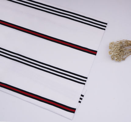 Goede prijs. Gezonde, ademende en comfortabele gestreepte gebreide stof voor T-shirts online