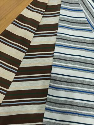 Goede prijs. Comfortable And Skin-Friendly Low Shrinkage Striped Knit Fabric For T-Shirt online