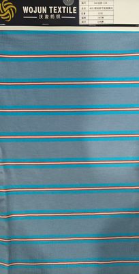 Comfortabel en duurzaam, ademende en gezonde gestreepte gebreide stof voor vrijetijdskleding