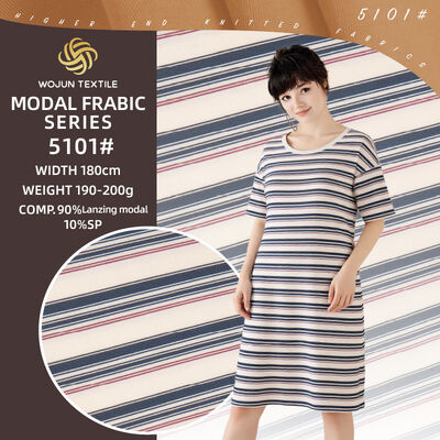 Goede prijs. Comfortabel en gezond en duurzaam en glad gestreepte gebreide stof voor T-shirt Homewear online