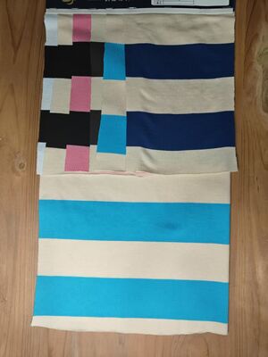 Goede prijs. Puur katoen, comfortabel ademend en huidvriendelijk gestreepte gebreide stof voor polo shirt online