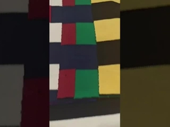 Strak geweven gestreept materiaal Stof Garens Geverfd katoen Frans Terry Textuur